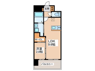 セレニテ難波グランデシュッドの物件間取画像